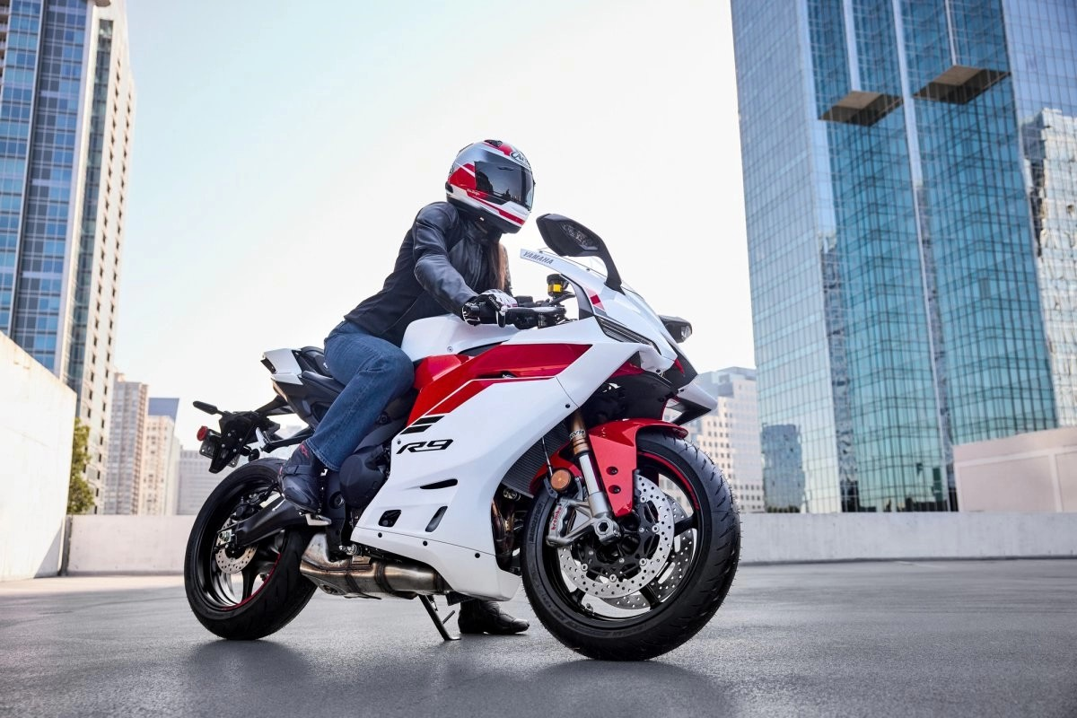 Girl standing next to her 2018 Suzuki GSX250R 